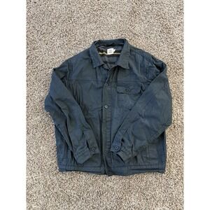 Flint And Tinder Flannel Lined Waxed Trucker Jacket Mens 2XL Black Huckberry